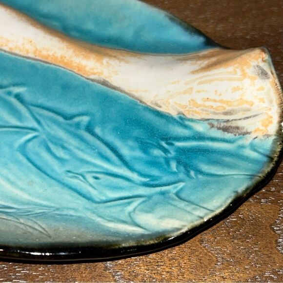 Ina Koch Dolphin Ceramic Decorative Dish - Picture 3 of 5